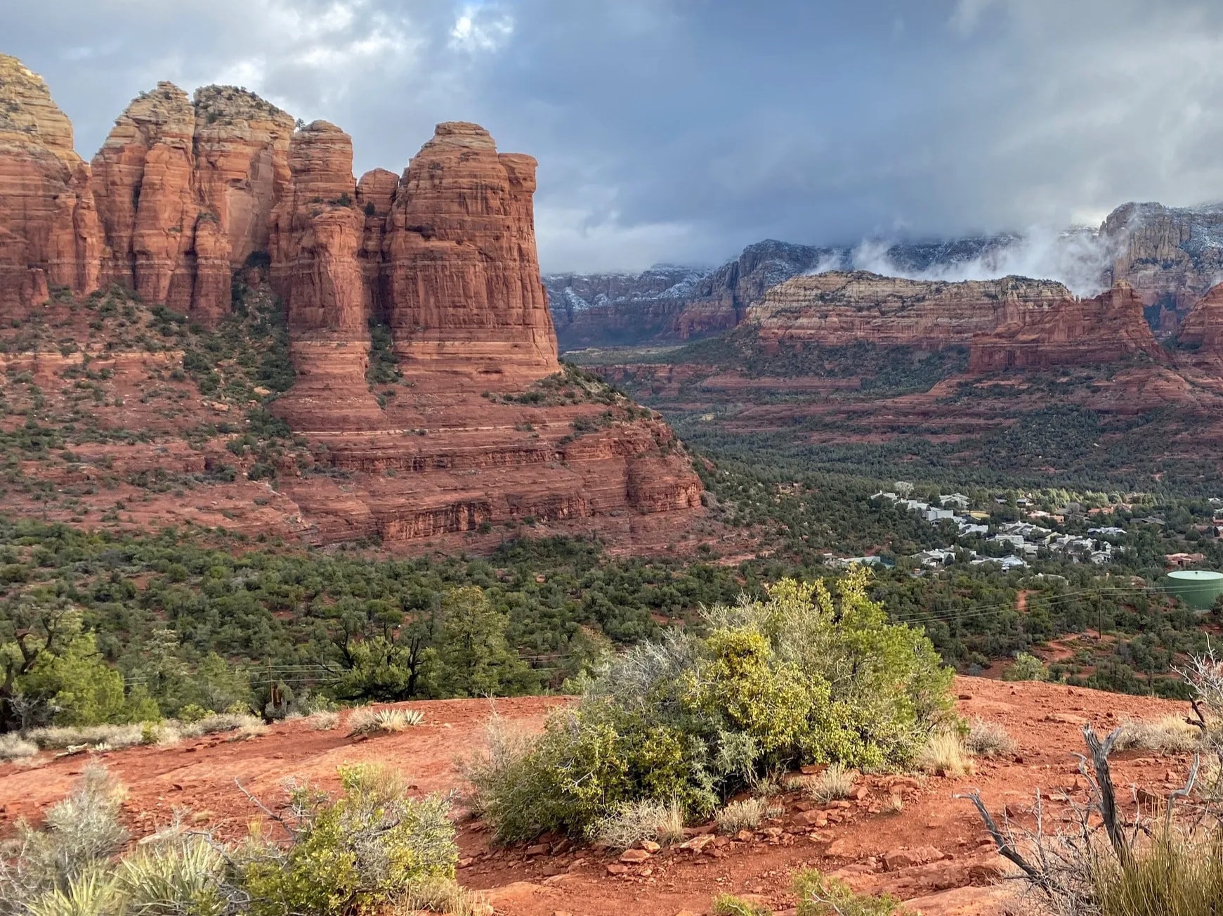 Couple at an intimate elopement ceremony in Sedona
